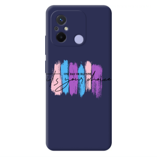 Xiaomi Redmi 12C One Day Or Day One Dark blue Colored Silicone TPU Θήκη