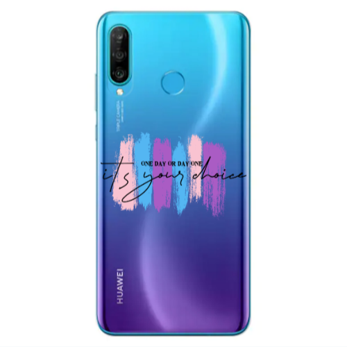 Huawei P30 Lite One Day Or Day One Transparent Silicone TPU Θήκη