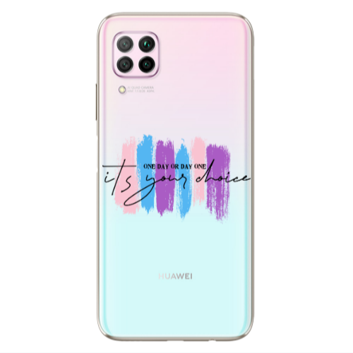 Huawei P40 Lite One Day Or Day One Transparent Silicone TPU Θήκη