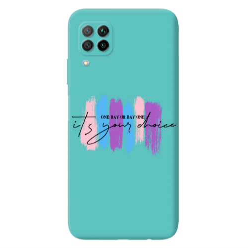 Huawei P40 Lite One Day Or Day One Turquoise Colored Silicone TPU Θήκη