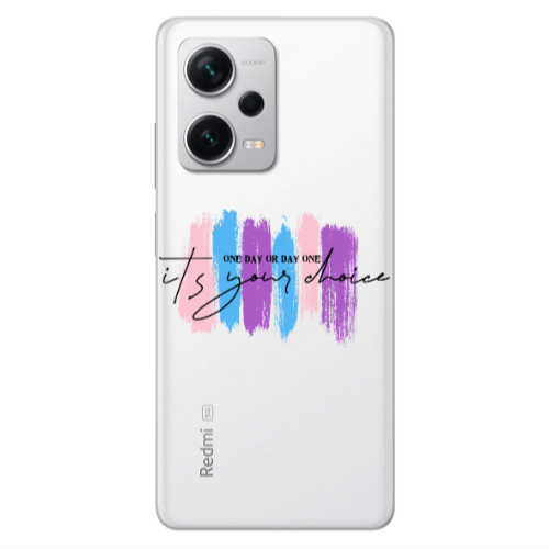 Xiaomi Redmi Note 12 5G One Day Or Day One Transparent Silicone TPU Θήκη