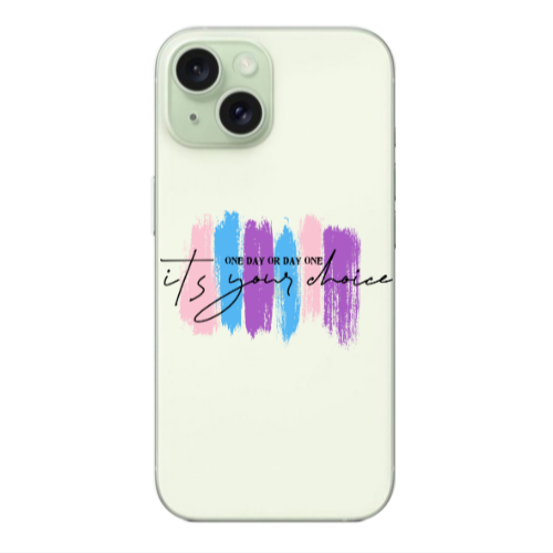 Apple iPhone 15 One Day Or Day One Transparent Silicone TPU Θήκη