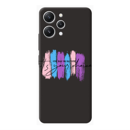 Xiaomi Redmi 12 One Day Or Day One Black Colored Silicone TPU Θήκη