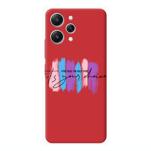 Xiaomi Redmi 12 One Day Or Day One Red Colored Silicone TPU Θήκη
