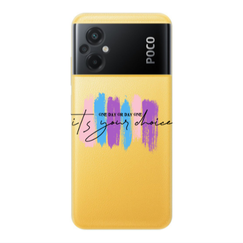 Xiaomi Poco M5 One Day Or Day One Transparent Silicone TPU Θήκη
