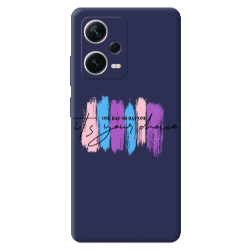 Xiaomi Poco X5 One Day Or Day One Dark blue Colored Silicone TPU Θήκη