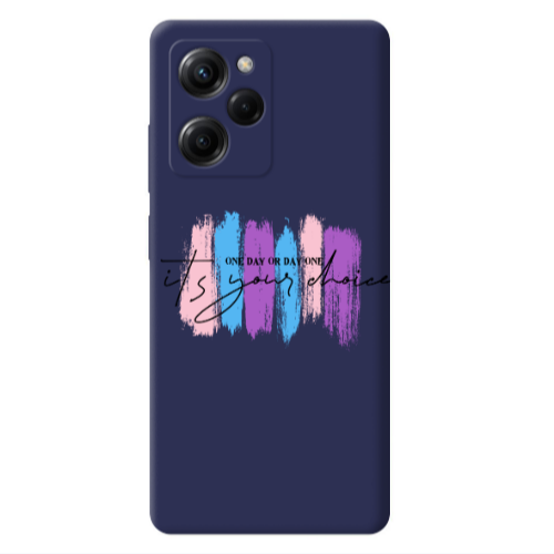 Xiaomi Poco X5 Pro One Day Or Day One Dark blue Colored Silicone TPU Θήκη
