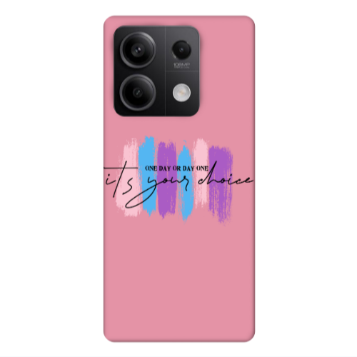 Xiaomi Redmi Note 13 5G One Day Or Day One Pink Colored Silicone TPU Θήκη