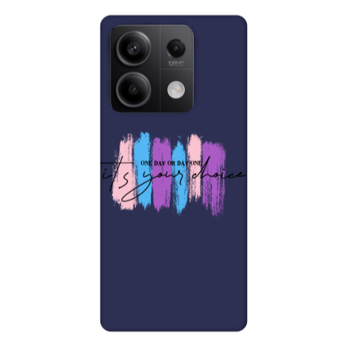 Xiaomi Redmi Note 13 5G One Day Or Day One Dark blue Colored Silicone TPU Θήκη