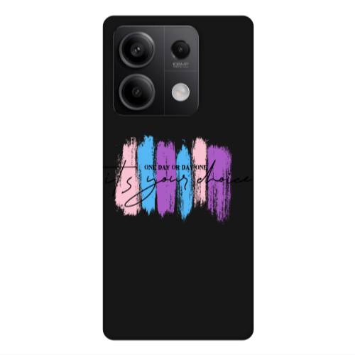 Xiaomi Redmi Note 13 5G One Day Or Day One Black Colored Silicone TPU Θήκη