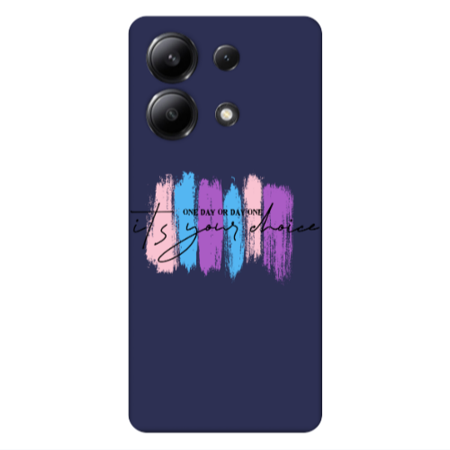 Xiaomi Redmi Note 13 4G One Day Or Day One Dark blue Colored Silicone TPU Θήκη