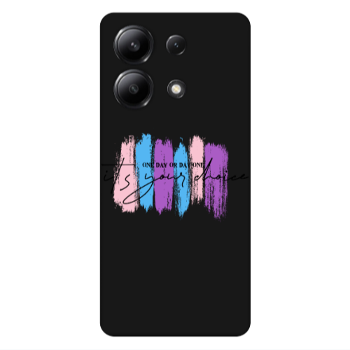 Xiaomi Redmi Note 13 4G One Day Or Day One Black Colored Silicone TPU Θήκη