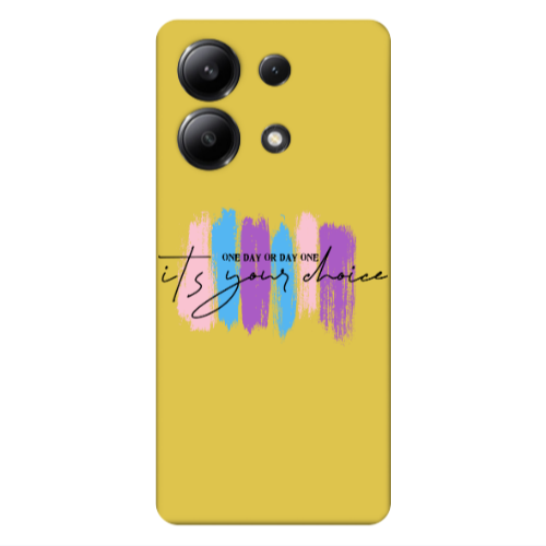 Xiaomi Redmi Note 13 4G One Day Or Day One Yellow Colored Silicone TPU Θήκη