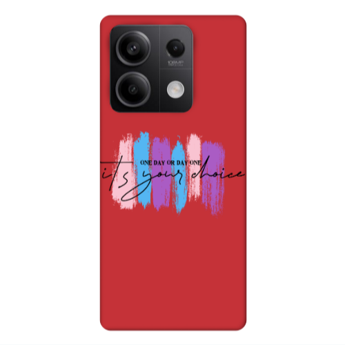 Xiaomi Redmi Note 13Pro 5G One Day Or Day One Red Colored Silicone TPU Θήκη