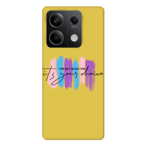 Xiaomi Redmi Note 13Pro 5G One Day Or Day One Yellow Colored Silicone TPU Θήκη