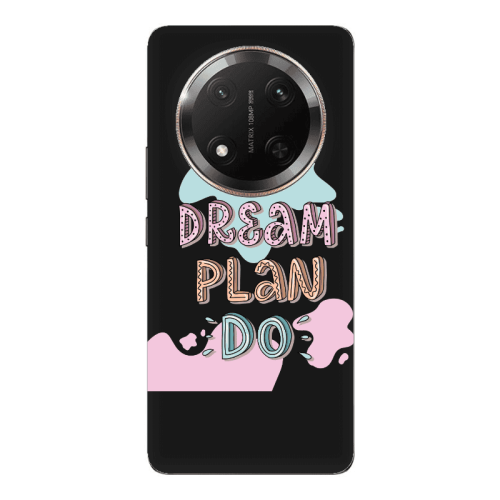 Honor Magic 7 Lite Dream Plan Do Black Colored Silicone TPU Θήκη