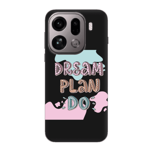 Oppo Find X9 Pro Dream Plan Do Black Colored Silicone TPU Θήκη
