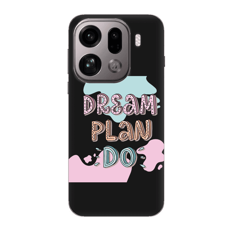 Oppo Find X9 Pro Dream Plan Do Black Colored Silicone TPU Θήκη