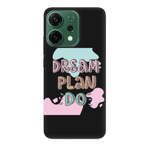 Oppo RENO 14 Dream Plan Do Black Colored Silicone TPU Θήκη