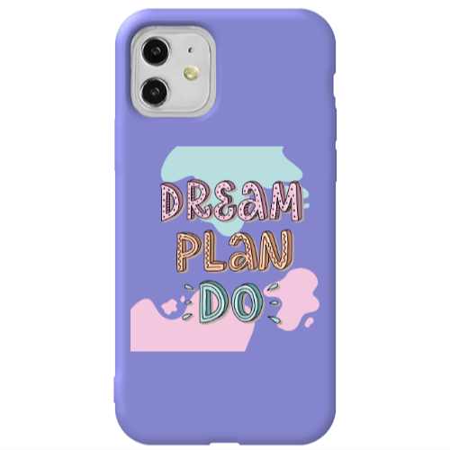 Apple iPhone 11  Dream Plan Do Purple Colored Silicone TPU Θήκη