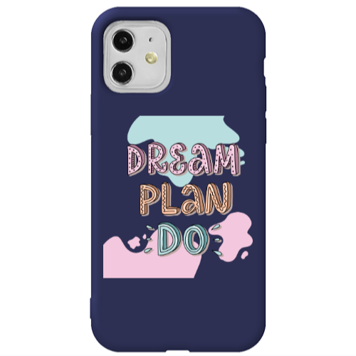 Apple iPhone 11  Dream Plan Do Dark blue Colored Silicone TPU Θήκη