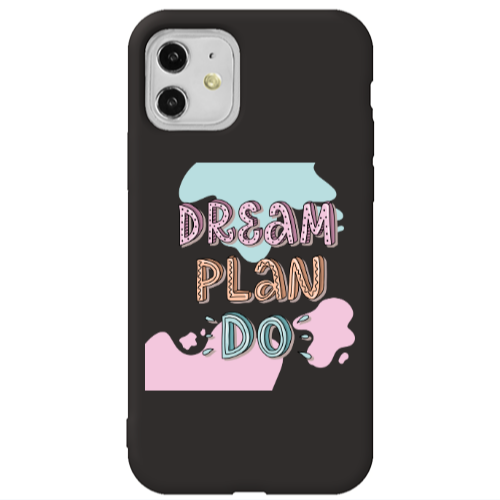 Apple iPhone 11  Dream Plan Do Black Colored Silicone TPU Θήκη