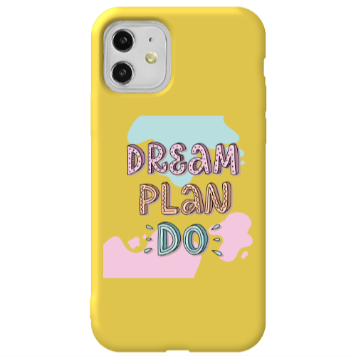 Apple iPhone 11  Dream Plan Do Yellow Colored Silicone TPU Θήκη