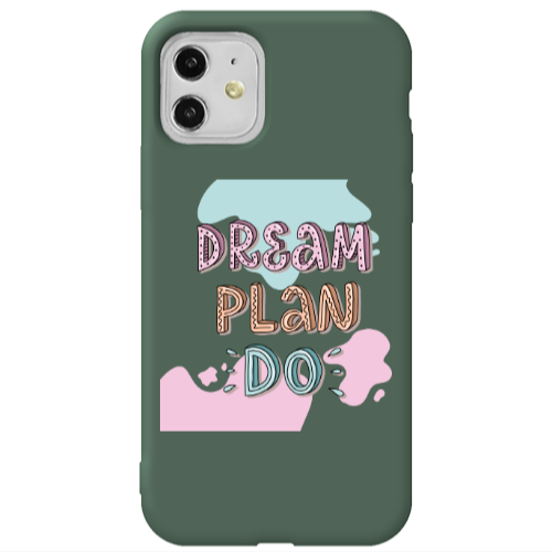 Apple iPhone 11  Dream Plan Do Dark Green Colored Silicone TPU Θήκη