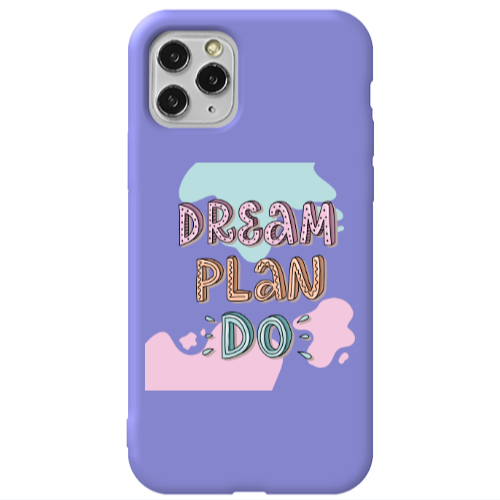 Apple iPhone 11 Pro Dream Plan Do Purple Colored Silicone TPU Θήκη