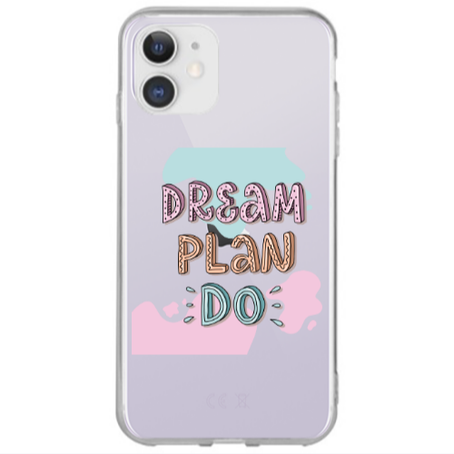 Apple iPhone 12 Dream Plan Do Transparent Silicone TPU Θήκη