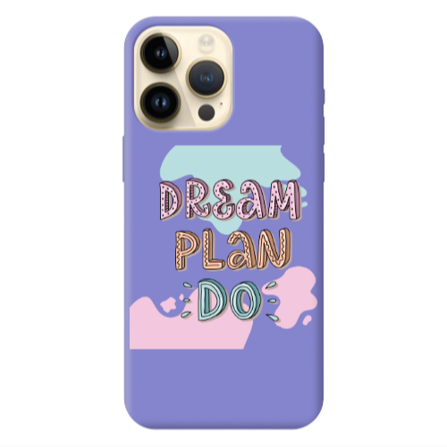Apple iPhone 13 Pro Max Dream Plan Do Purple Colored Silicone TPU Θήκη