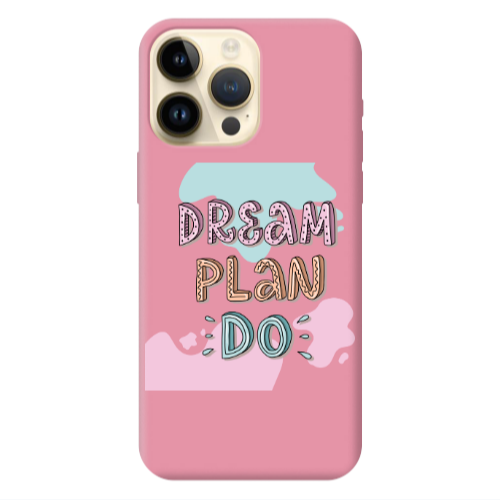 Apple iPhone 13 Pro Max Dream Plan Do Pink Colored Silicone TPU Θήκη