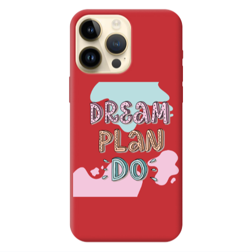 Apple iPhone 13 Pro Max Dream Plan Do Red Colored Silicone TPU Θήκη