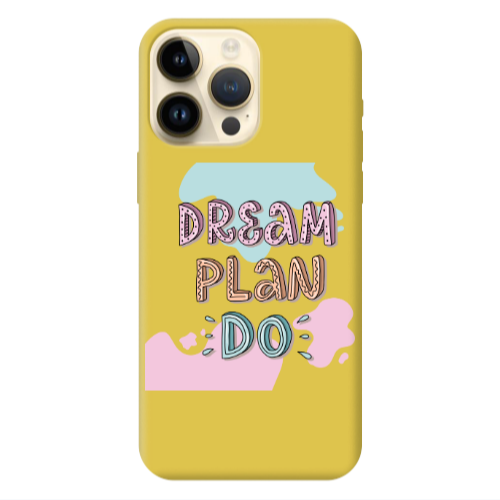 Apple iPhone 13 Pro Max Dream Plan Do Yellow Colored Silicone TPU Θήκη