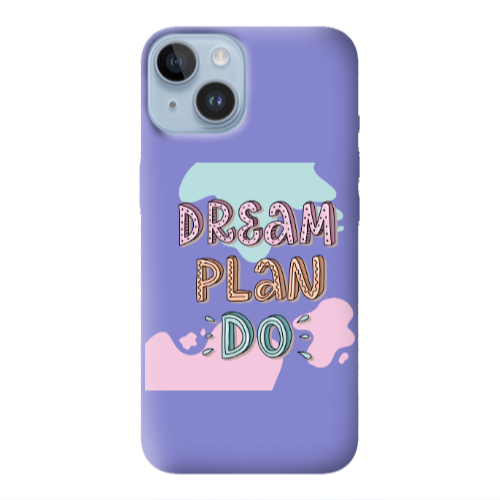 Apple iPhone 14  Dream Plan Do Purple Colored Silicone TPU Θήκη