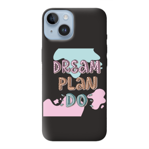 Apple iPhone 14 Plus Dream Plan Do Black Colored Silicone TPU Θήκη