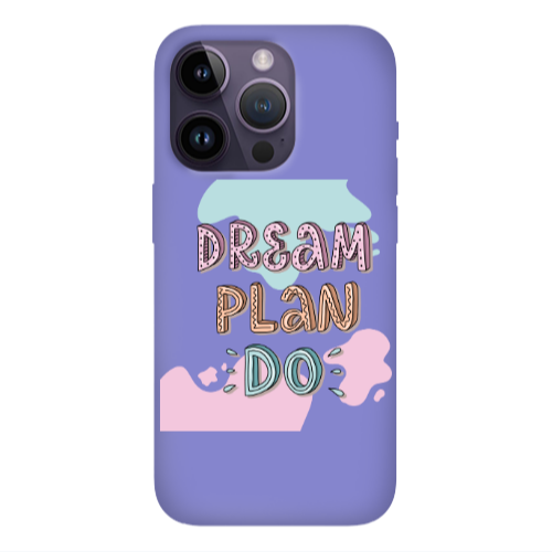 Apple iPhone 14 Pro  Dream Plan Do Purple Colored Silicone TPU Θήκη