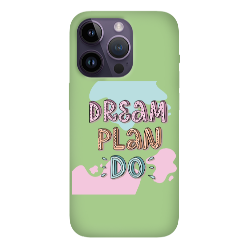 Apple iPhone 14 Pro Max Dream Plan Do Light Green Colored Silicone TPU Θήκη