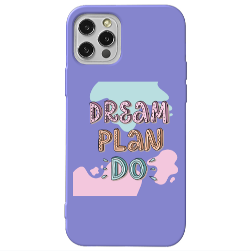 Apple iPhone 13 Pro Dream Plan Do Purple Colored Silicone TPU Θήκη