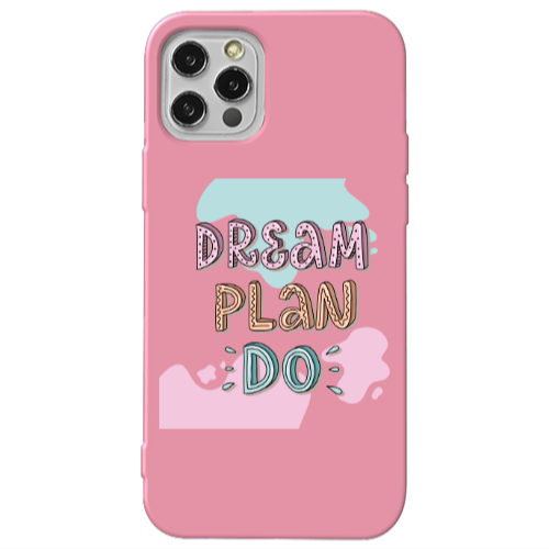 Apple iPhone 13 Pro Dream Plan Do Pink Colored Silicone TPU Θήκη