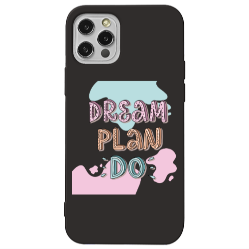 Apple iPhone 13 Pro Dream Plan Do Black Colored Silicone TPU Θήκη