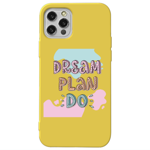 Apple iPhone 13 Pro Dream Plan Do Yellow Colored Silicone TPU Θήκη