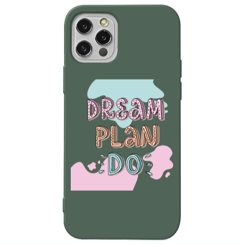 Apple iPhone 13 Pro Dream Plan Do Dark Green Colored Silicone TPU Θήκη