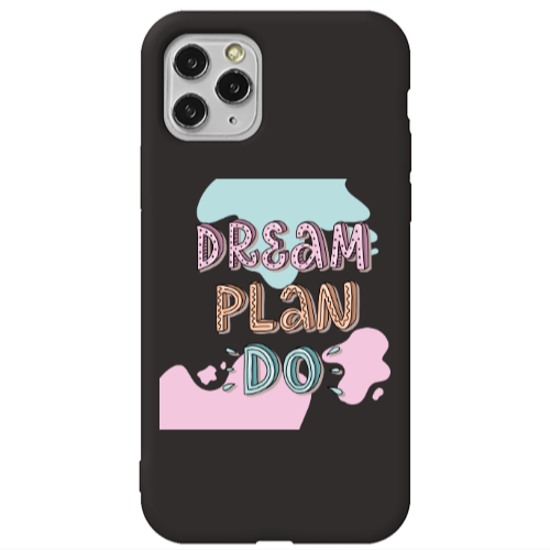 Apple iPhone 11 Pro Max Dream Plan Do Black Colored Silicone TPU Θήκη