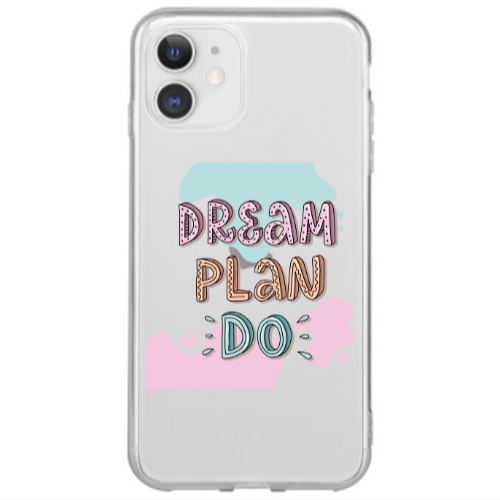 Apple iPhone 12 Mini Dream Plan Do Transparent Silicone TPU Θήκη