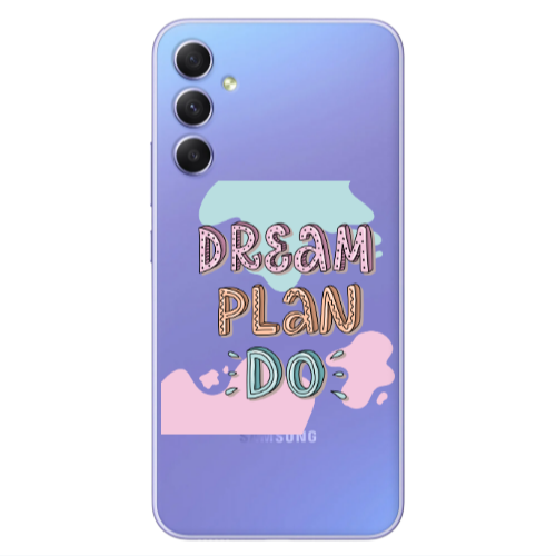 Samsung A34 Dream Plan Do Transparent Silicone TPU Θήκη
