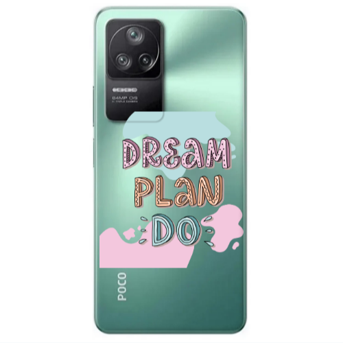 Xiaomi Poco F4 Dream Plan Do Transparent Silicone TPU Θήκη