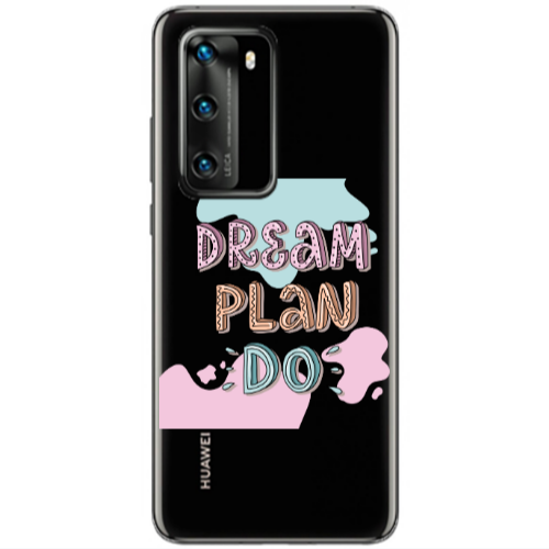 Huawei P40 Dream Plan Do Transparent Silicone TPU Θήκη