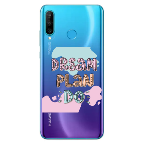 Huawei P30 Lite Dream Plan Do Transparent Silicone TPU Θήκη