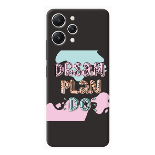 Xiaomi Redmi 12 Dream Plan Do Black Colored Silicone TPU Θήκη